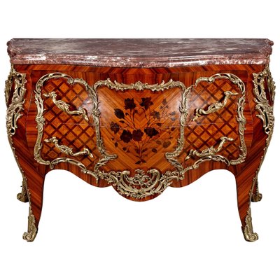 20th Century Louis XV French Tulipwood Commode-FLW-1402348