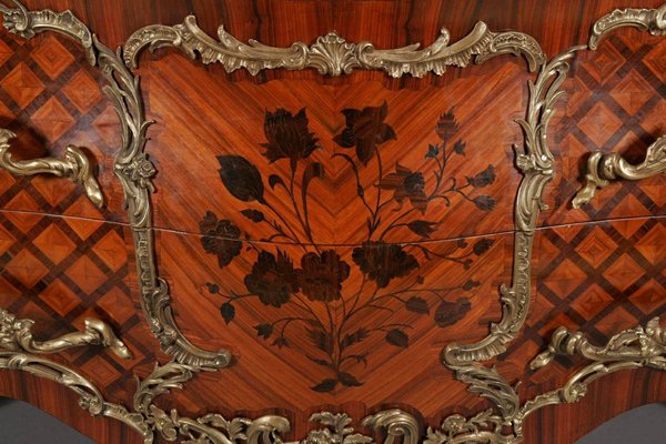 20th Century Louis XV French Tulipwood Commode-FLW-1402348