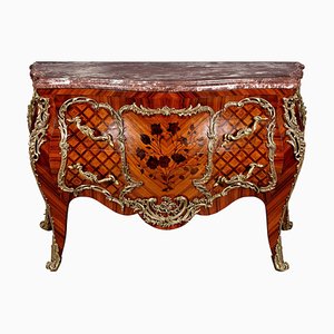 20th Century Louis XV French Tulipwood Commode-FLW-1402348