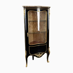 20th Century Louis XV Piano Black Corner Vitrine-FLW-1402235