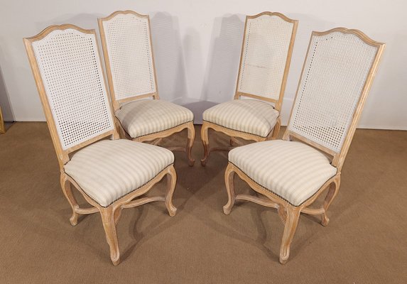 20th Century Louis XV Regency Style Beech Chairs, Set of 4-RVK-1424649