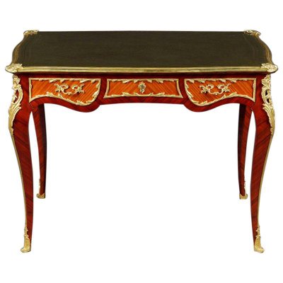 20th Century Louis XV Tulip Veneer Womens Desk-FLW-1404462