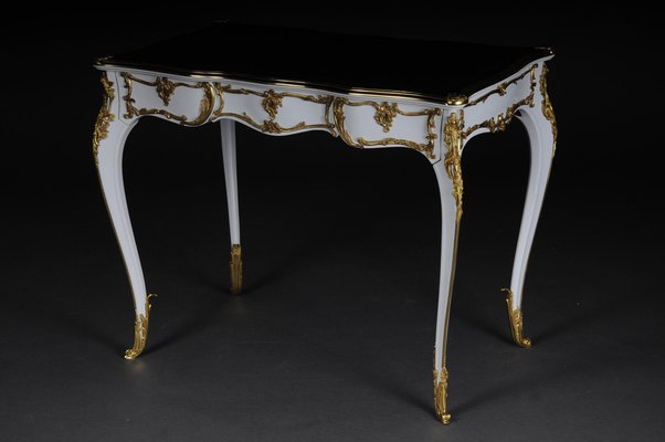 20th Century Louis XV White Writing Desk-FLW-1402266