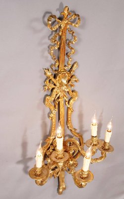 20th Century Louis XVI Five-Flamed-Light Applique-FLW-1402210