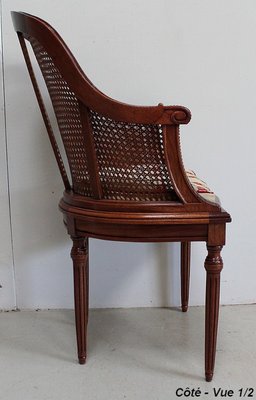 20th Century Louis XVI Mahogany Armchairs, Set of 4-RVK-938424