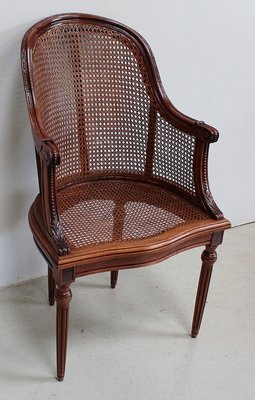 20th Century Louis XVI Mahogany Armchairs, Set of 4-RVK-938424