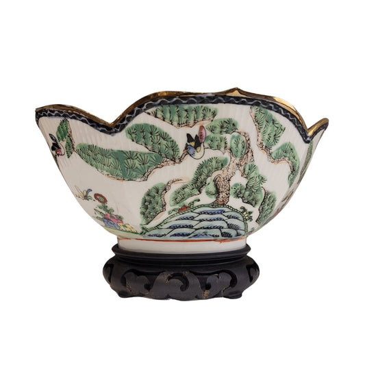 20th Century Macao Porcelain Centerpiece, Guangxu, China