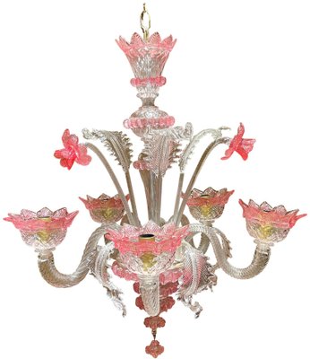 20th Century Mouth Blown Murano Chandelier, Italy-FLW-1402036