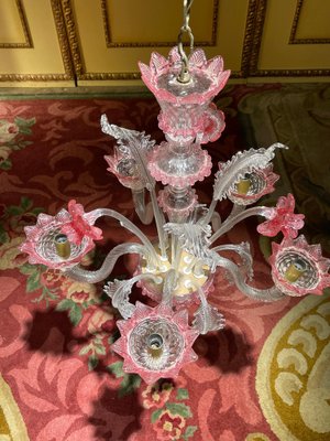 20th Century Mouth Blown Murano Chandelier, Italy-FLW-1402036