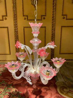 20th Century Mouth Blown Murano Chandelier, Italy-FLW-1402036