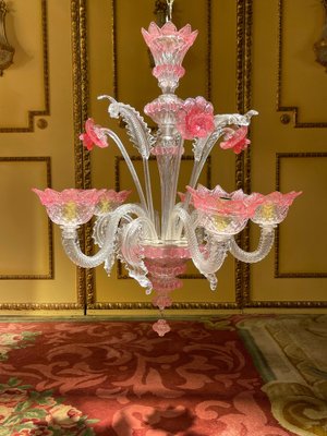 20th Century Mouth Blown Murano Chandelier, Italy-FLW-1402036