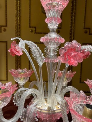 20th Century Mouth Blown Murano Chandelier, Italy-FLW-1402036