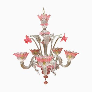 20th Century Mouth Blown Murano Chandelier, Italy-FLW-1402036