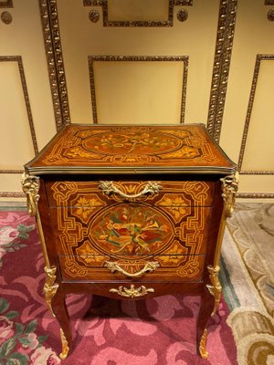 20th Century Napoleon III Side Table in Marquetry-FLW-1402071