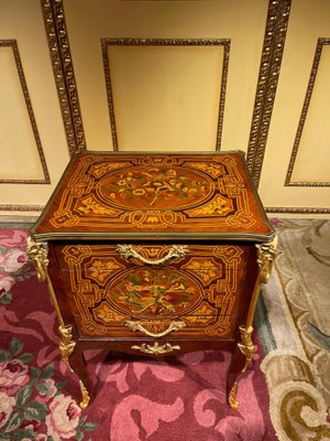 20th Century Napoleon III Side Table in Marquetry-FLW-1402071