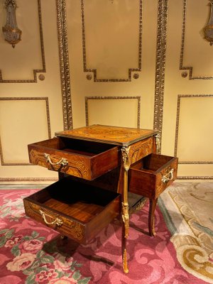 20th Century Napoleon III Side Table in Marquetry-FLW-1402071