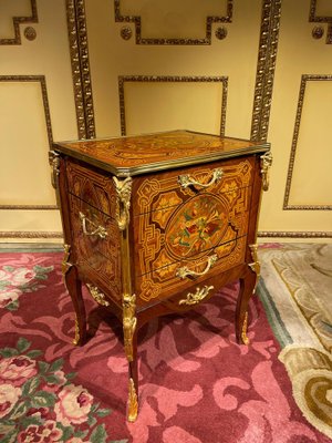 20th Century Napoleon III Side Table in Marquetry-FLW-1402071