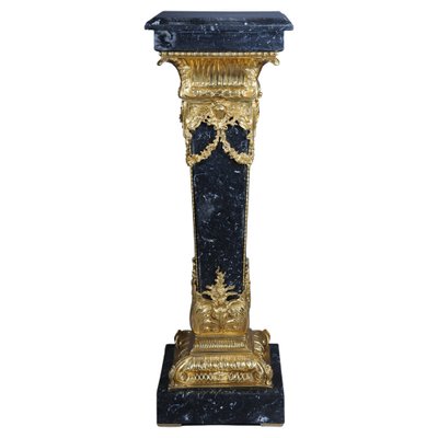 20th Century Napoleon III Style Marble Column with Bronze-FLW-1401732