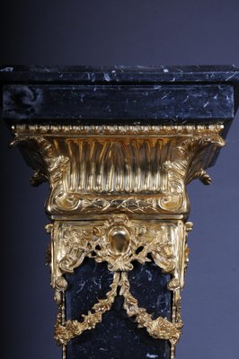 20th Century Napoleon III Style Marble Column with Bronze-FLW-1401732