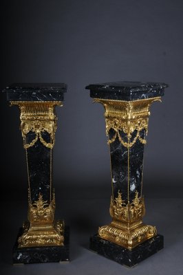 20th Century Napoleon III Style Marble Column with Bronze-FLW-1401732