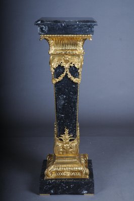 20th Century Napoleon III Style Marble Column with Bronze-FLW-1401732