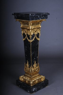 20th Century Napoleon III Style Marble Column with Bronze-FLW-1401732