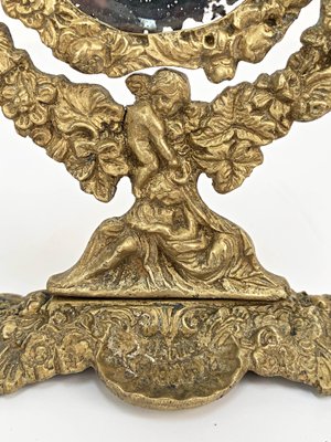 20th Century Neo-Renaissance Gilded Bronze Table Mirror-JDR-1125955