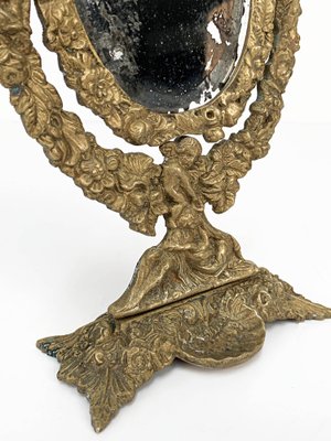 20th Century Neo-Renaissance Gilded Bronze Table Mirror-JDR-1125955