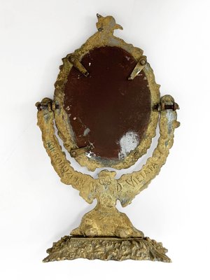 20th Century Neo-Renaissance Gilded Bronze Table Mirror-JDR-1125955