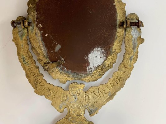 20th Century Neo-Renaissance Gilded Bronze Table Mirror-JDR-1125955