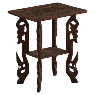 20th Century Oak Sculptural Oriental Side Table-MXF-1360913