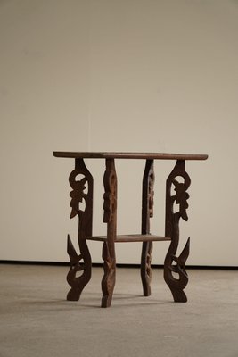 20th Century Oak Sculptural Oriental Side Table-MXF-1360913