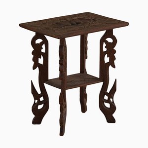 20th Century Oak Sculptural Oriental Side Table-MXF-1360913