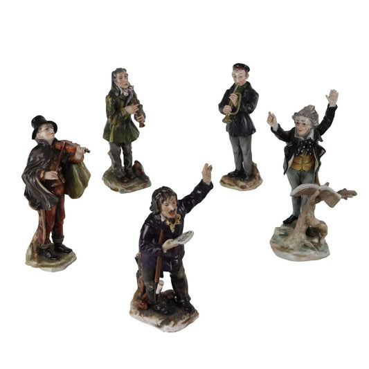 20th Century Orchestra in Porcelain from Rudolstadt, Germany, Set of 5