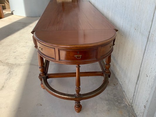 20th Century Oval Console Table with Drawers in Both Sides-PSK-1111699