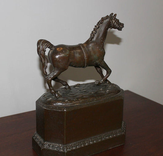 20th Century Patinated Metal Horse Statue