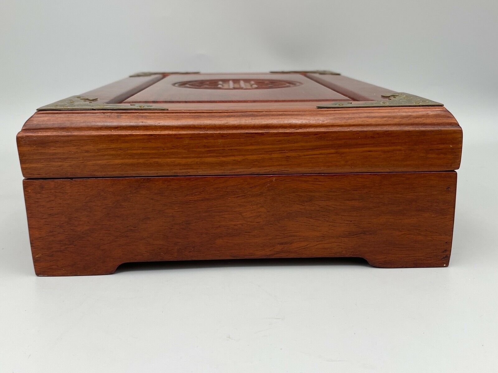 20th Century Red Fabric Ironwood Box, China