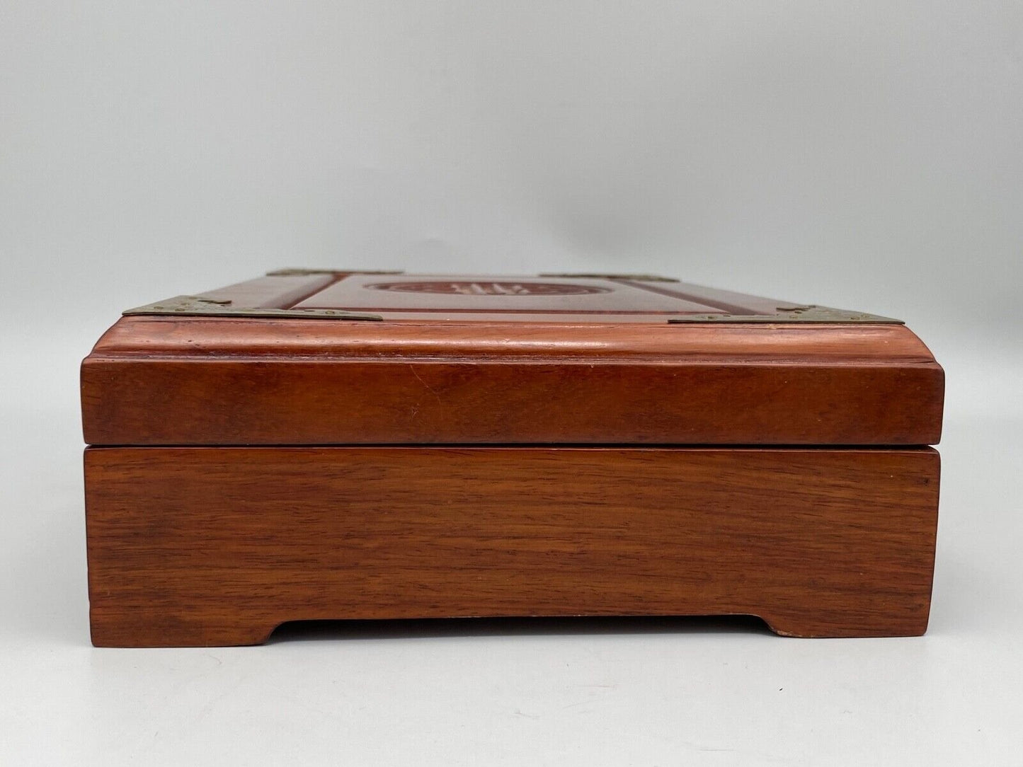 20th Century Red Fabric Ironwood Box, China