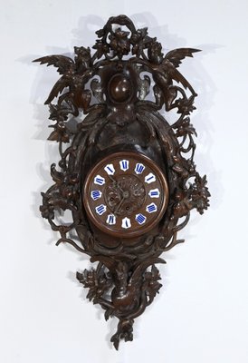 20th Century Renaissance Oak Clock, 1890s-RVK-1719998