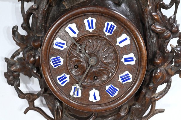 20th Century Renaissance Oak Clock, 1890s-RVK-1719998