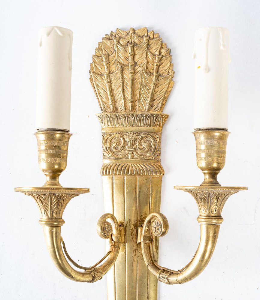 20th Century Restoration Style 2-Light Sconces, Set of 2