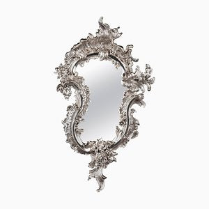 20th Century Rococo Style Silver-Gilded Wall Mirror-FLW-1401804