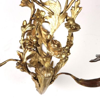 20th Century Rococo Style Wall Lamp in Iron, Italy-VMM-1344613