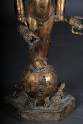 20th Century Sculpture of Putto with Frogs-FLW-1402029