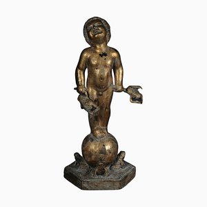 20th Century Sculpture of Putto with Frogs-FLW-1402029