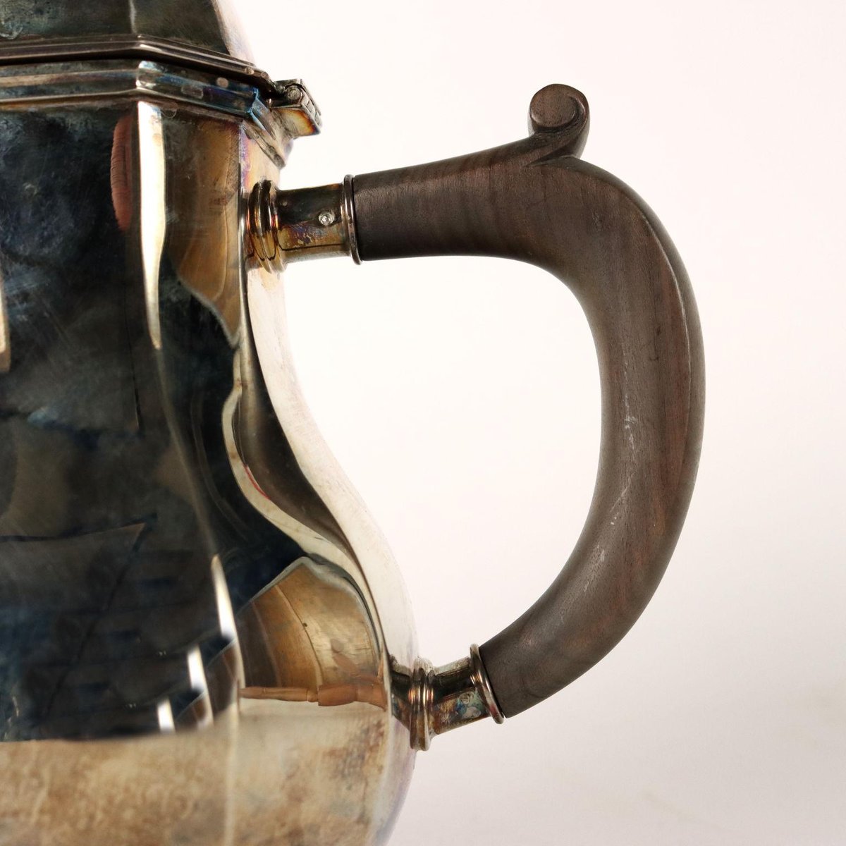 20th Century Silver Teapot, Italy