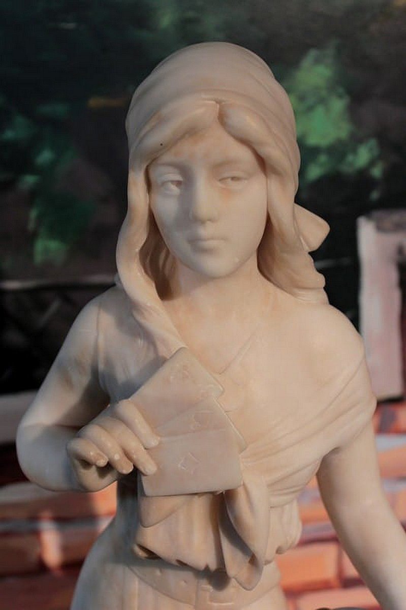 20th Century Statue of Esmeralda in Alabaster