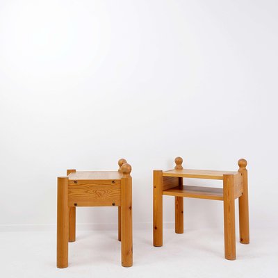 20th-Century Swedish Nightstands in Pine, Set of 2-NYF-2018953