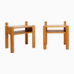 20th-Century Swedish Nightstands in Pine, Set of 2-NYF-2018953