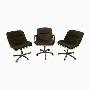 20th-Century Swivel Chairs, Set of 3-DY-1293697